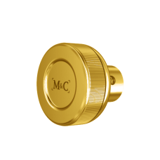 M&C mon&shy;ta&shy;ge on&shy;der&shy;de&shy;len - Knop Rond mes&shy;sing